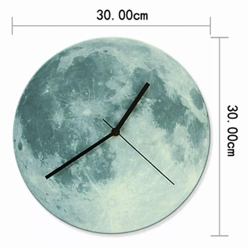 Creative Luminous Moon Design Wall Clock - Image 7