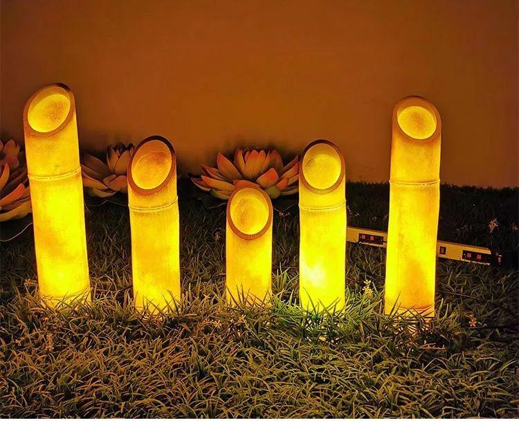 Creative Bamboo Shape Outdoor Garden Lamp - Image 2
