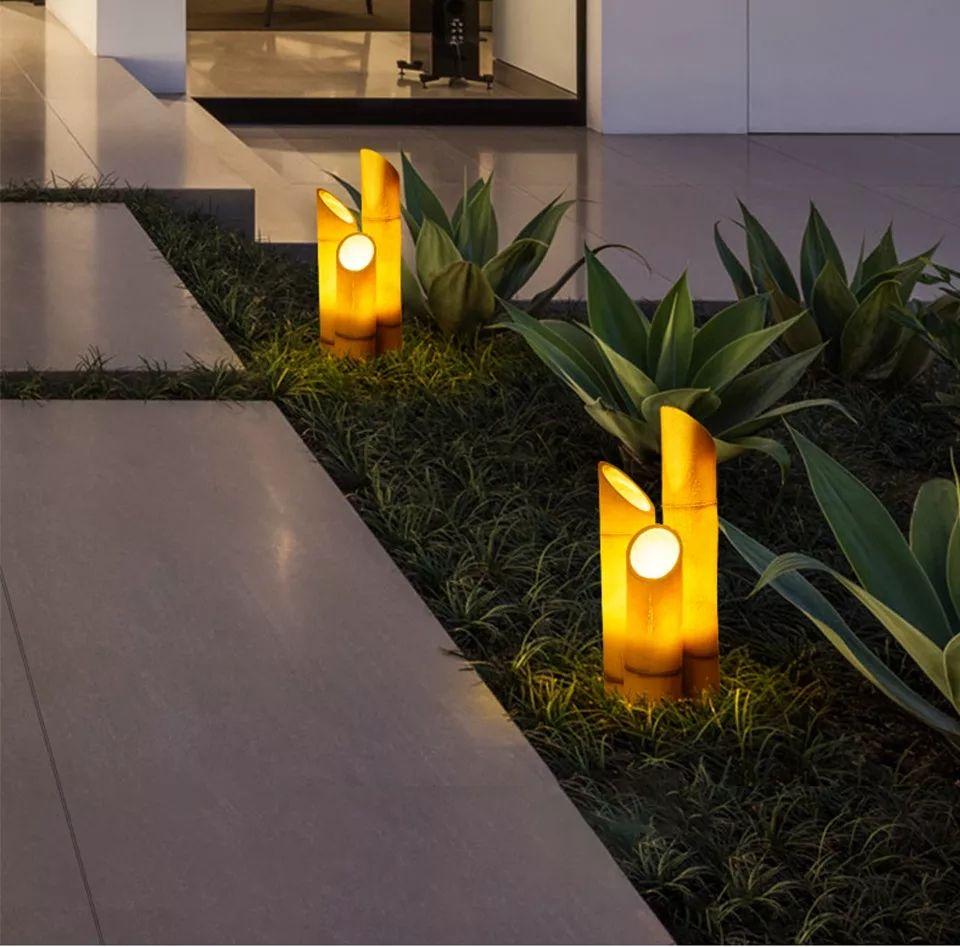 Creative Bamboo Shape Outdoor Garden Lamp