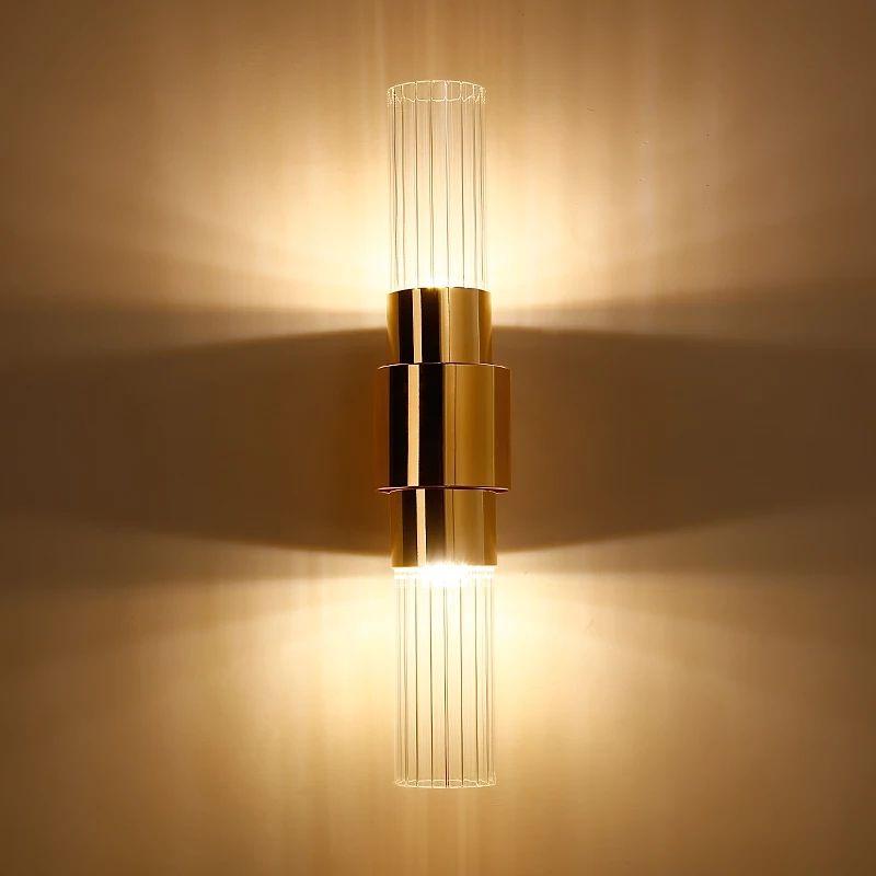 Modern Wall Golden Glass LED Lamp - Image 5