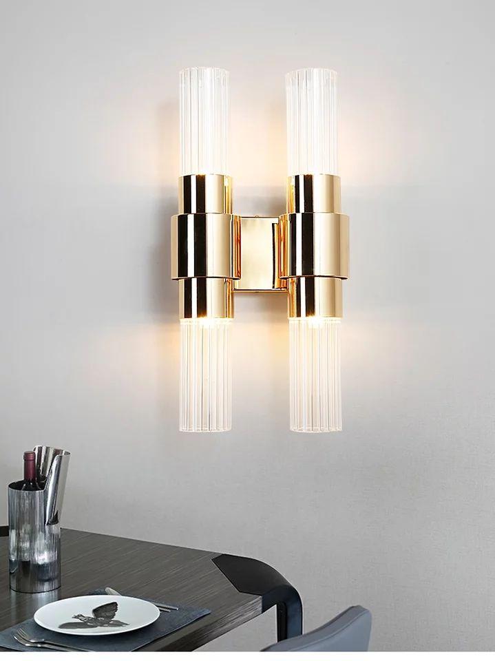 Modern Wall Golden Glass LED Lamp - Image 3