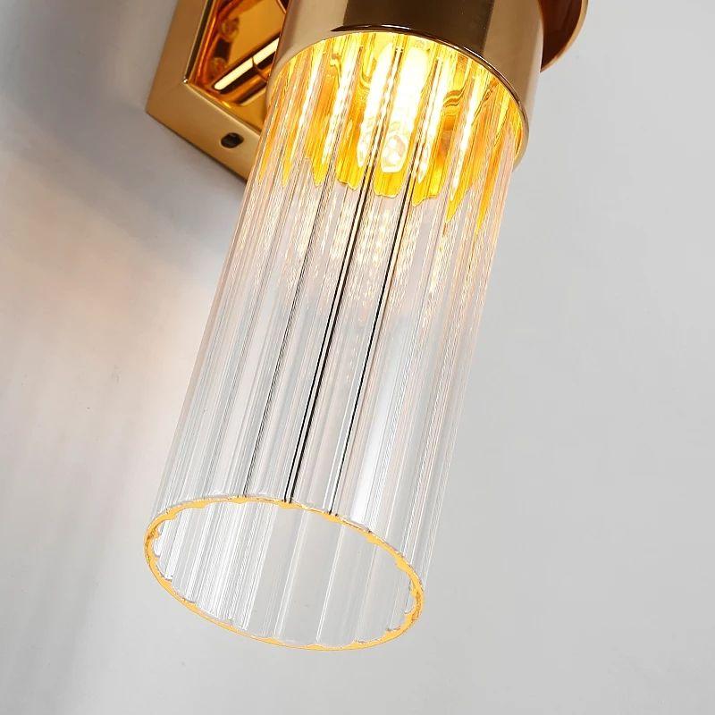 Modern Wall Golden Glass LED Lamp - Image 8