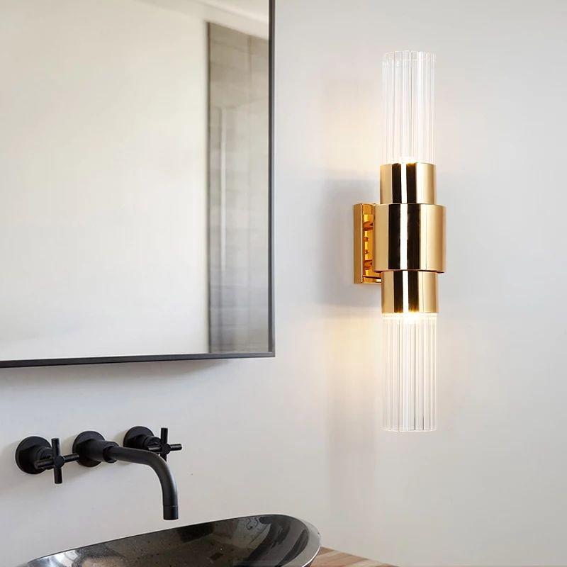 Modern Wall Golden Glass LED Lamp - Image 10