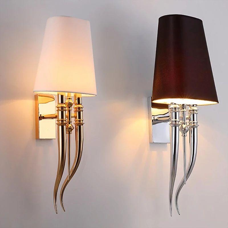 Modern Lampshade&Metal Wall Light