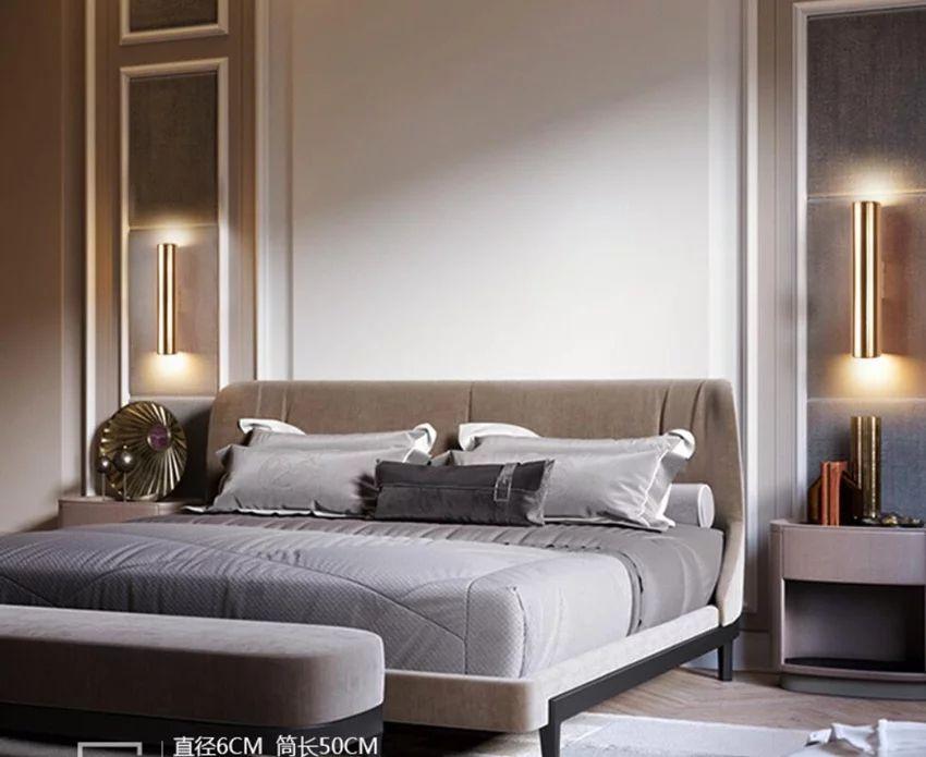 Modern Gold Cylinder LED Wall Lamp - Image 4