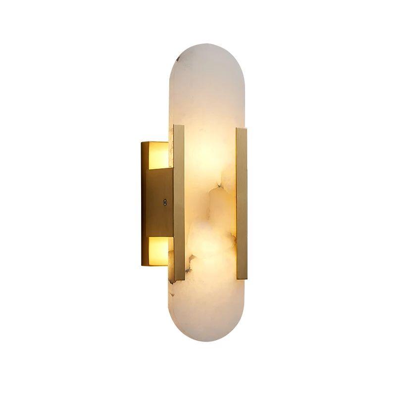 Post-modern Creative Natural Marble Wall LED Lamp - Image 7