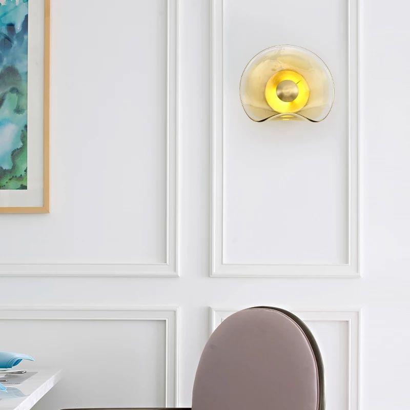 Nordic Copper Glass Wall Light - Image 2