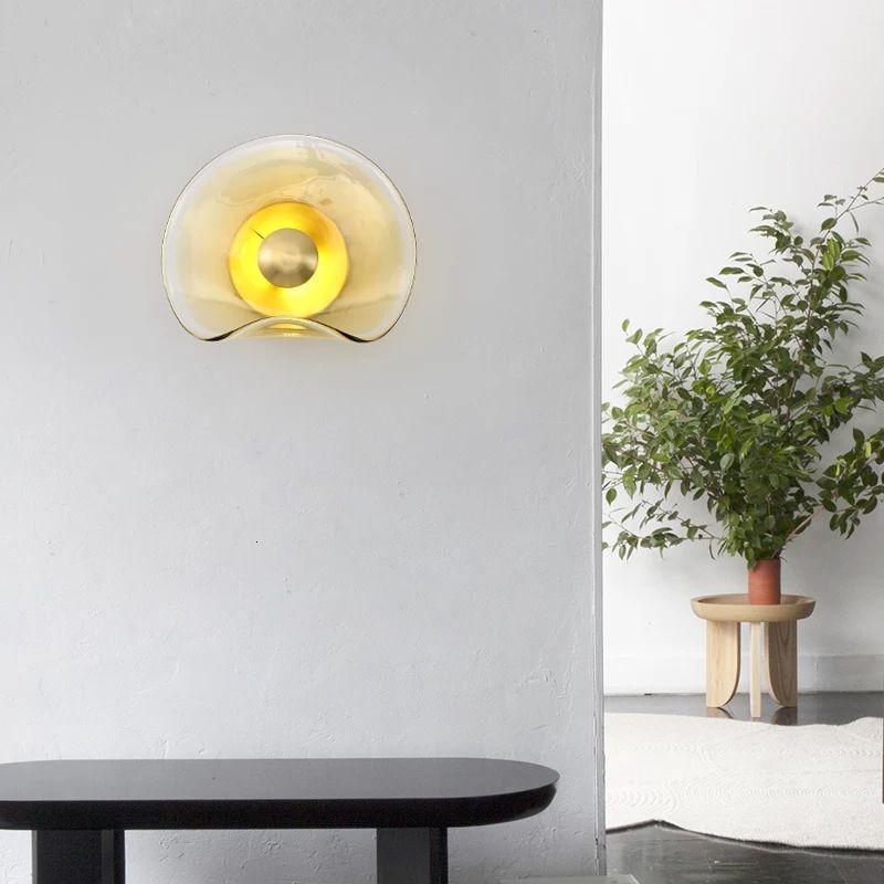 Nordic Copper Glass Wall Light - Image 4