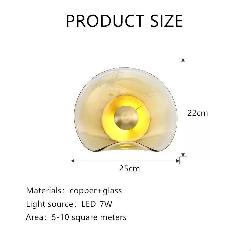 Nordic Copper Glass Wall Light - Image 5