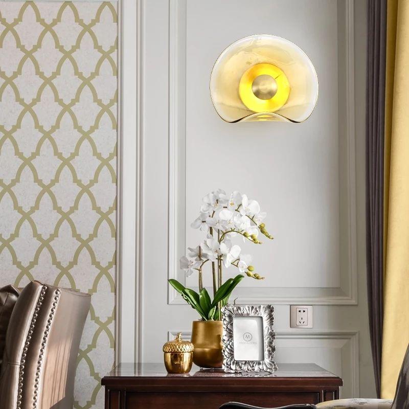Nordic Copper Glass Wall Light - Image 6
