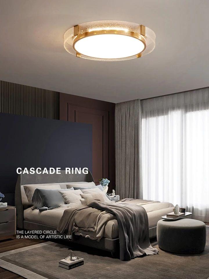 Surface Mounted Round Gold LED Ceiling Lamp