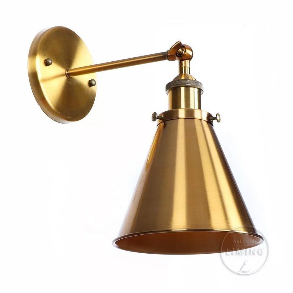 Indoor Brass Vintage Wall Sconce - Image 7