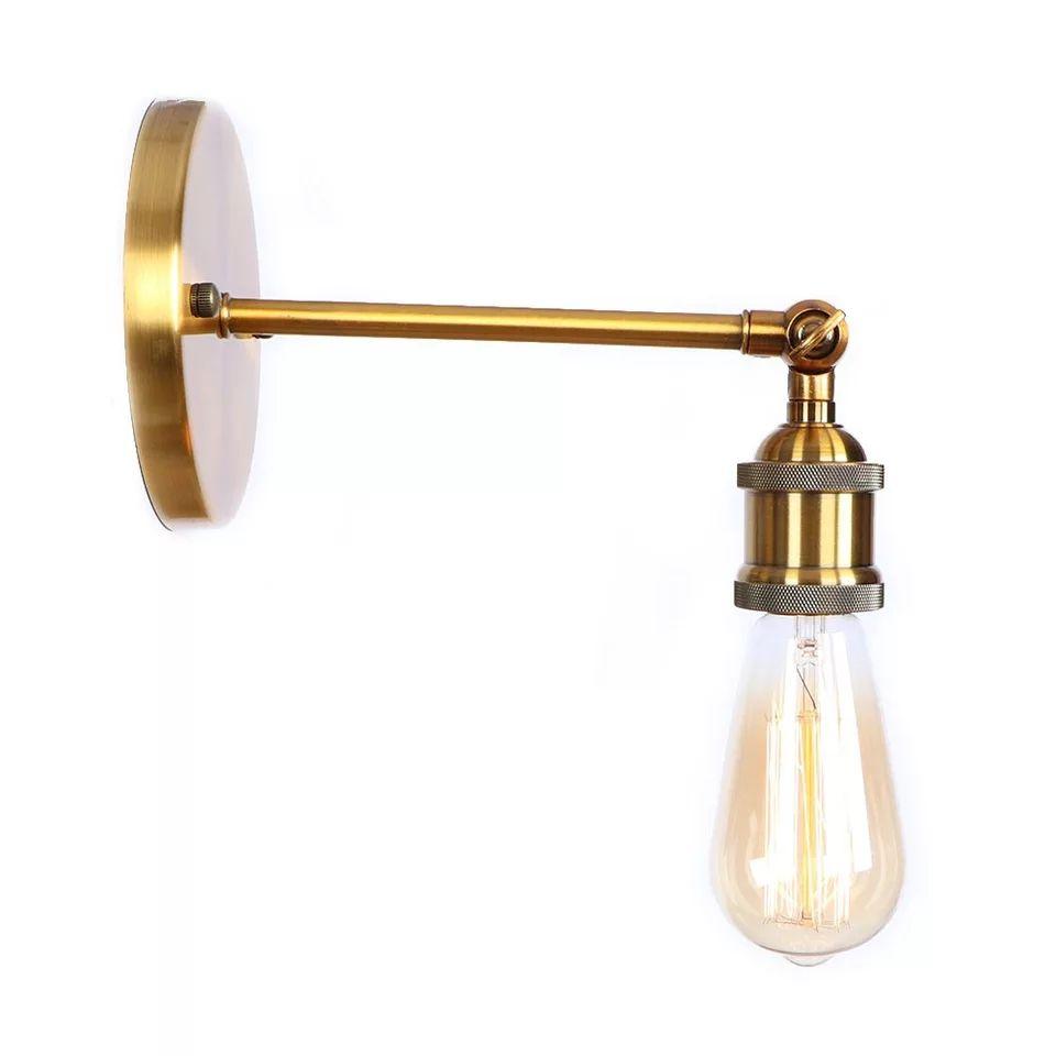 Indoor Brass Vintage Wall Sconce - Image 5