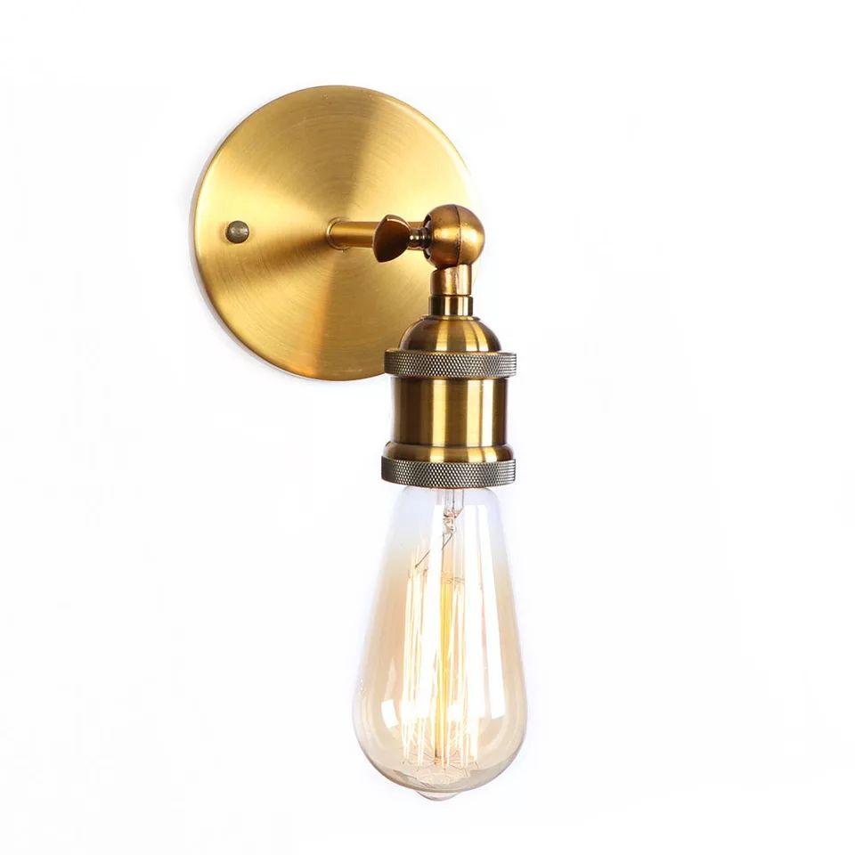 Indoor Brass Vintage Wall Sconce - Image 2