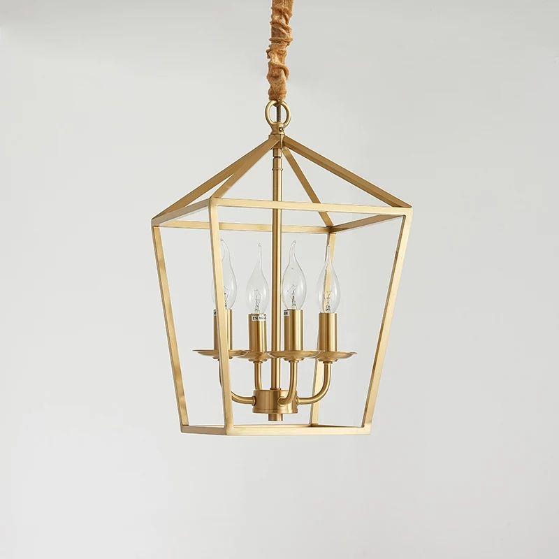 Modern Nordic Copper LED Chandelier - Image 4