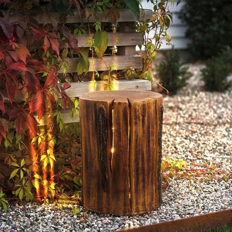 Tree Stump\Fiber Outdoor Garden LED Lamp - Image 2
