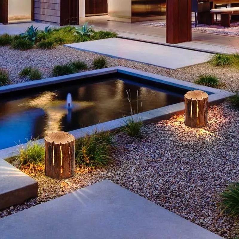 Tree Stump\Fiber Outdoor Garden LED Lamp