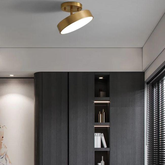 Macaron Modern Round Wooden LED Ceiling Lamp - Image 4
