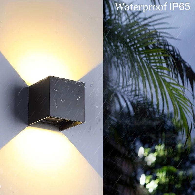 Waterproof Double-sided Indoor/Outdoor Adjustable Wall Sconce