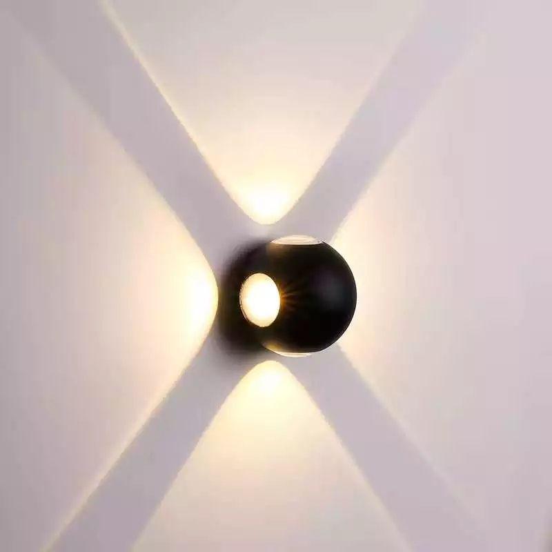 Waterproof Indoor/Outdoor Ball Shaped LED Wall Sconce - Image 6
