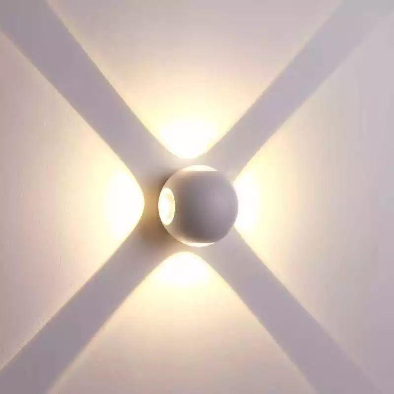 Waterproof Indoor/Outdoor Ball Shaped LED Wall Sconce - Image 4