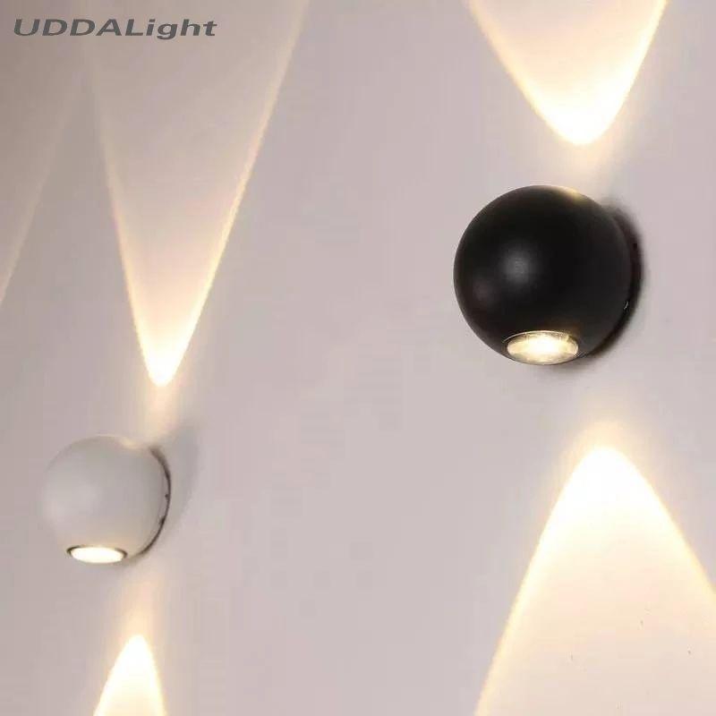 Waterproof Indoor/Outdoor Ball Shaped LED Wall Sconce - Image 3
