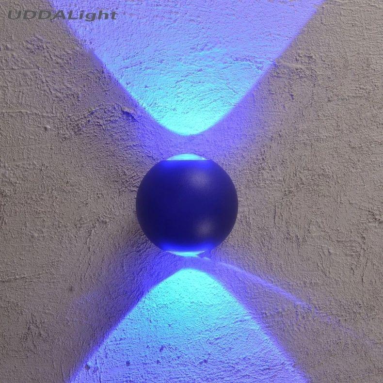 Waterproof Indoor/Outdoor Ball Shaped LED Wall Sconce - Image 2