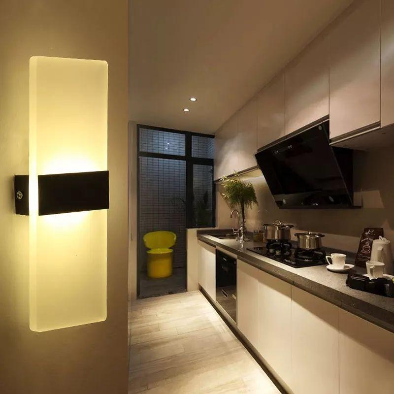 Flat Indoor Golden LED Wall Light - Image 3