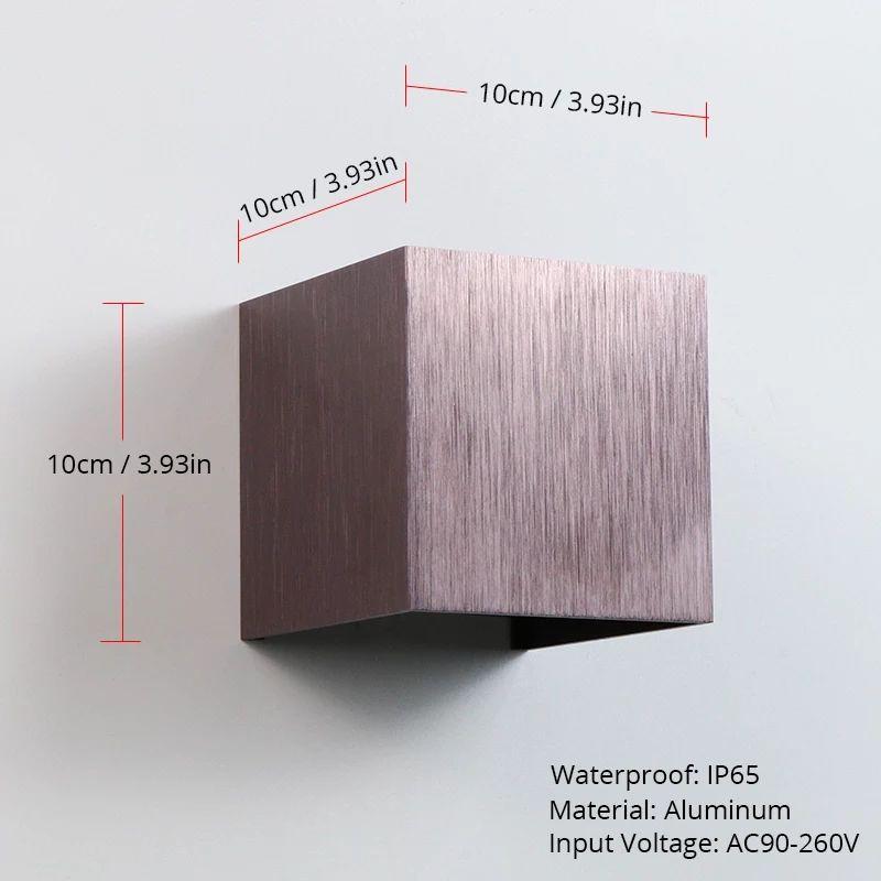 Outdoor Waterproof Cubic LED Wall Lamp - Image 3