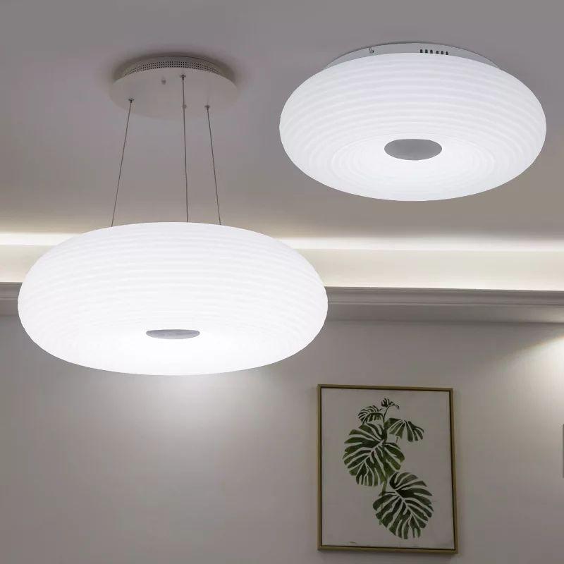 Creative Doughnut-shaped White Glass Pendant Light - Image 4