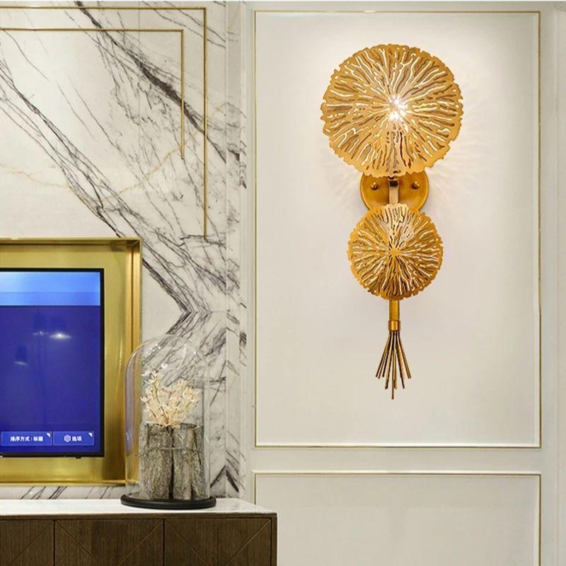 Fancy Gold LED Wall Light
