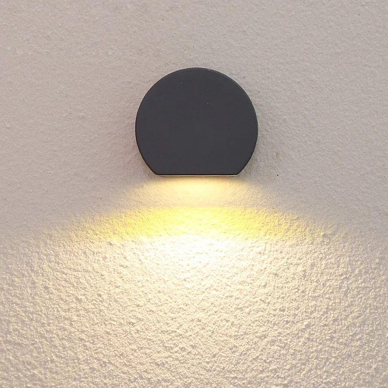 Round Indoor/Outdoor Waterproof LED Wall Lamp - Image 5