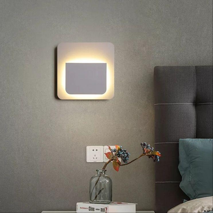 Simple Round/Square Creative LED wall light - Image 3