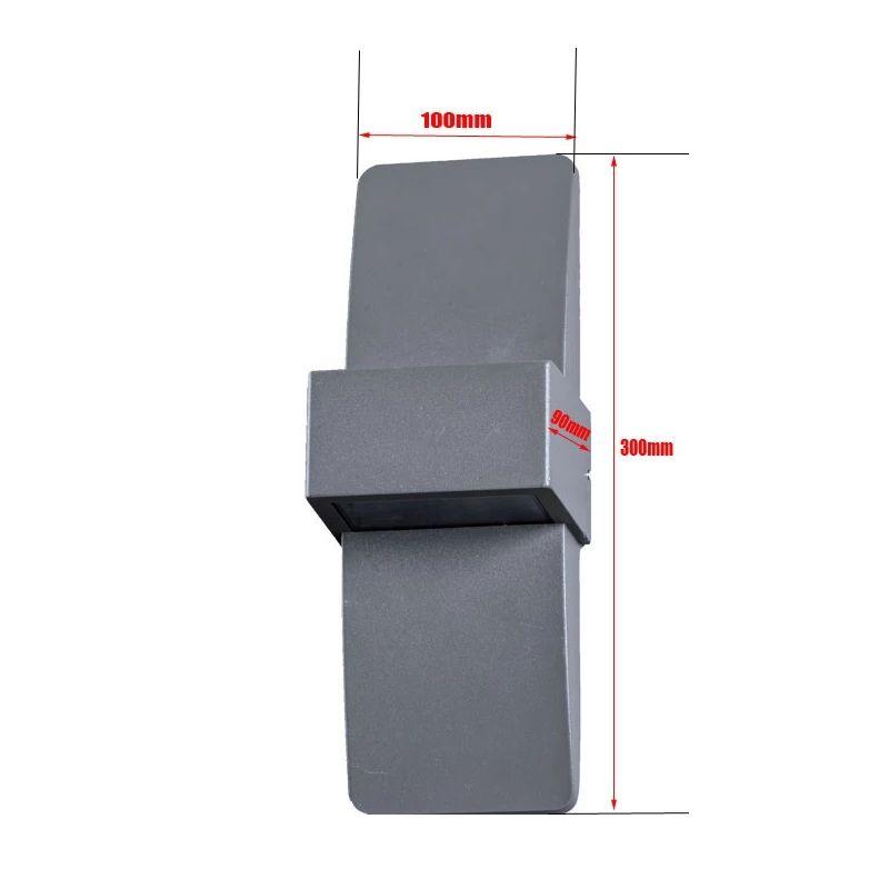 Gray LED Outdoor Waterproof Wall Light - Image 4