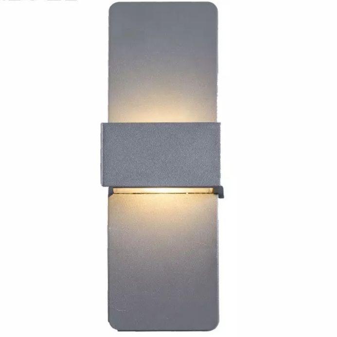 Gray LED Outdoor Waterproof Wall Light - Image 2
