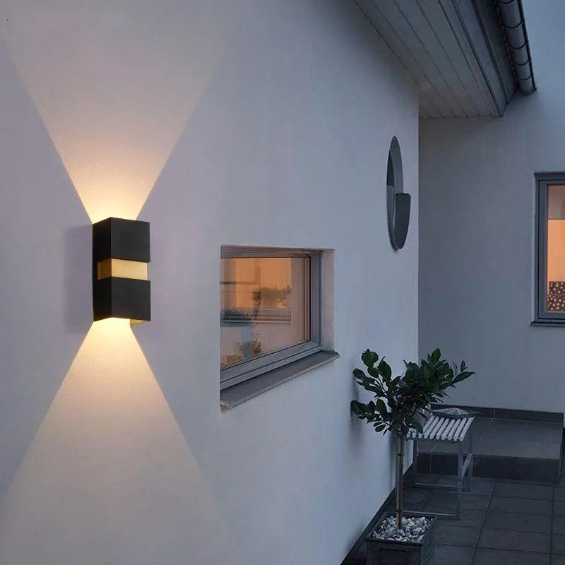 Simple Cuboid Waterproof Outdoor LED Wall Lamp - Image 6