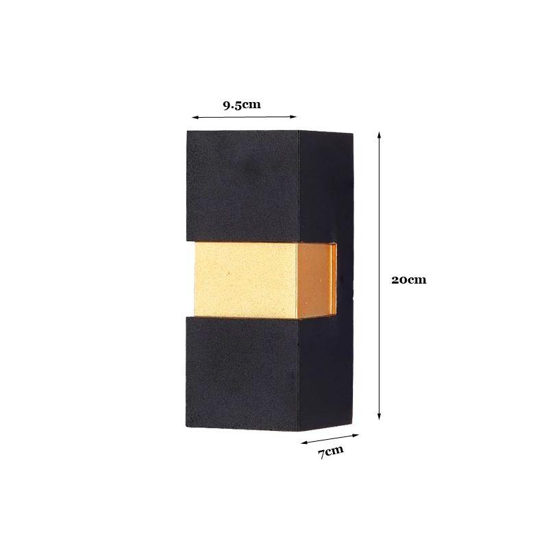 Simple Cuboid Waterproof Outdoor LED Wall Lamp - Image 2