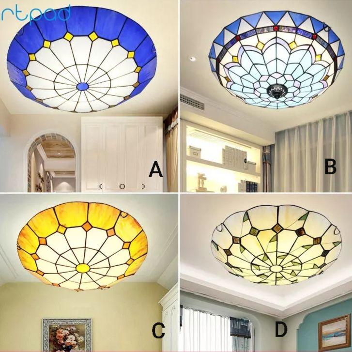 Artpad Dimmer Mediterranean Mosaic Round Ceiling Light - Image 2