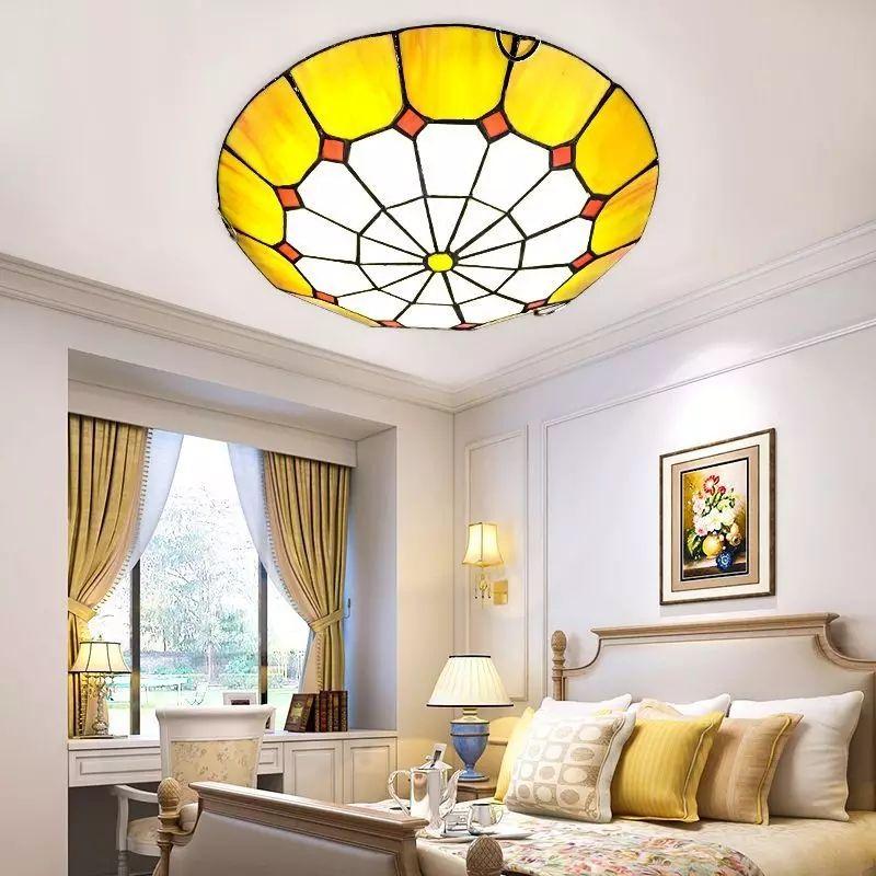 Artpad Dimmer Mediterranean Mosaic Round Ceiling Light - Image 4