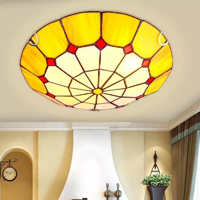 Artpad Dimmer Mediterranean Mosaic Round Ceiling Light - Image 5