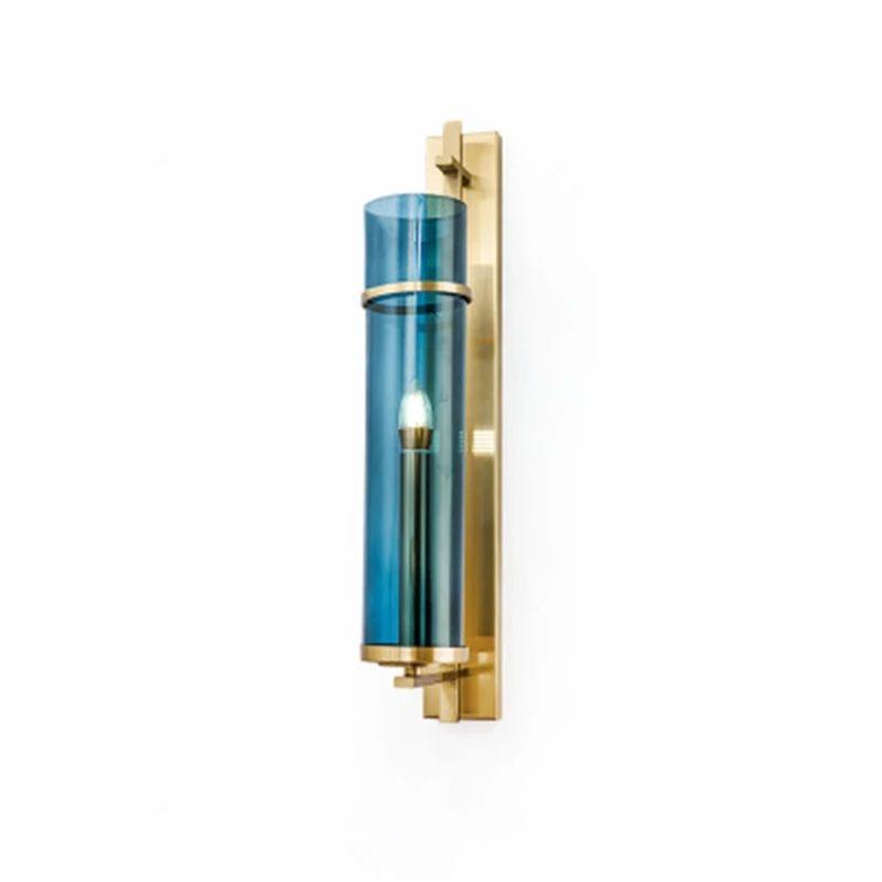 Decorative Blue Glass Wall Light - Image 4