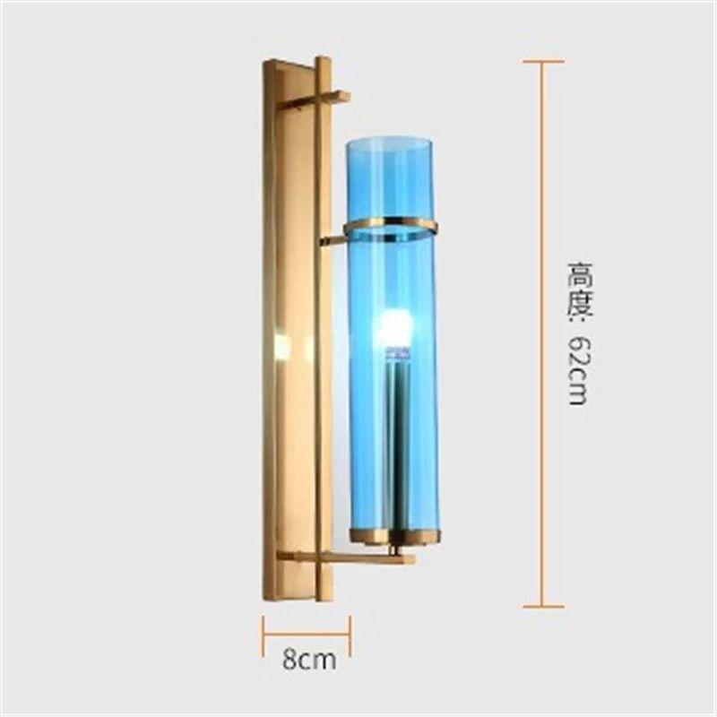 Decorative Blue Glass Wall Light - Image 5