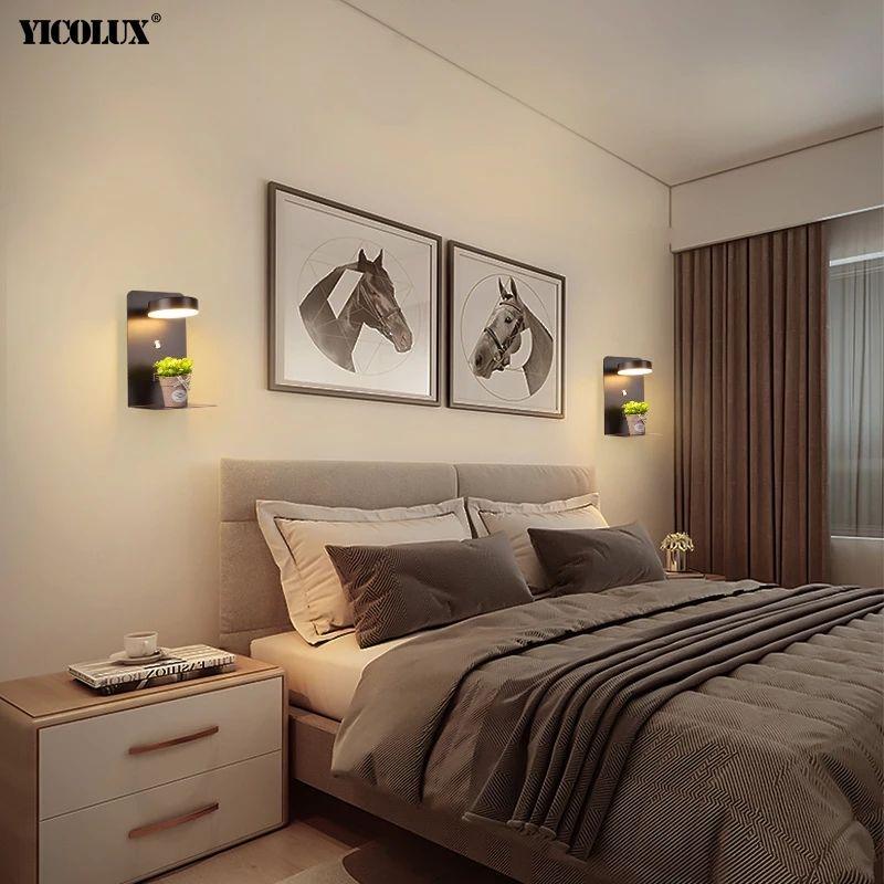LED Wall Lights With Switch And USB Interface - Image 5