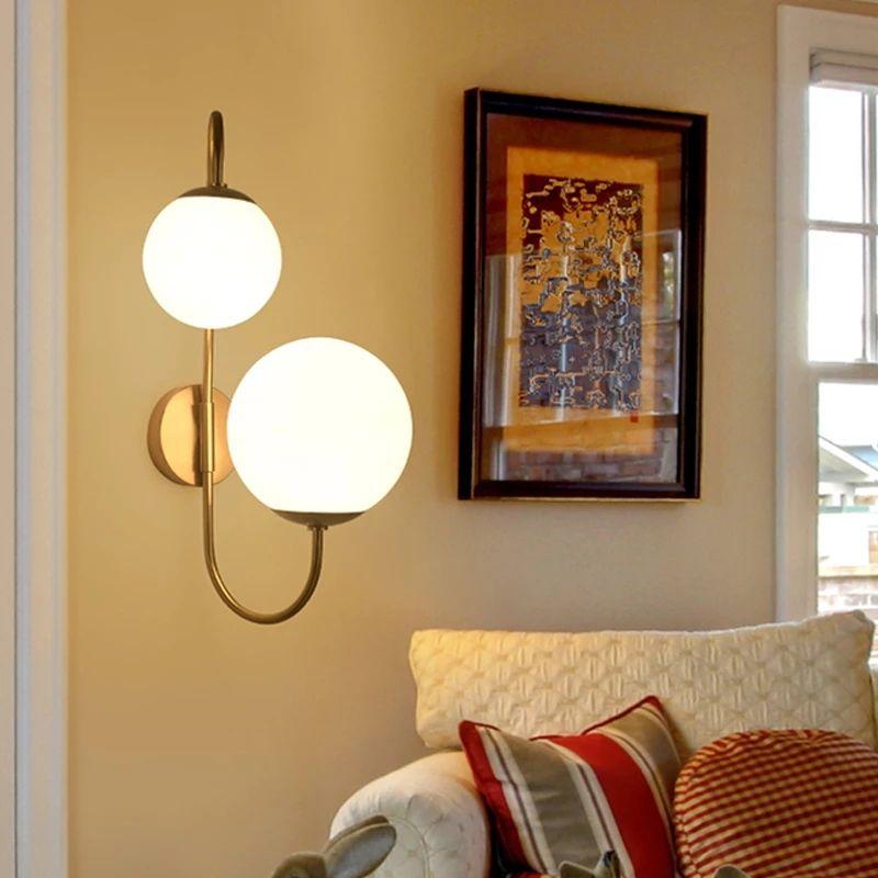 Modern Gold Foyer Wall Lamp