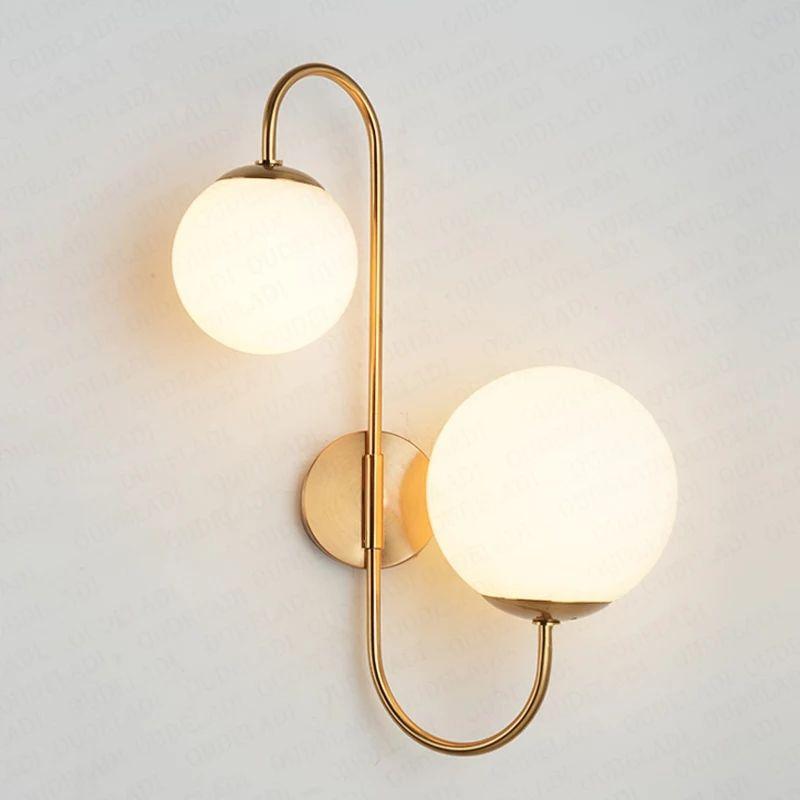 Modern Gold Foyer Wall Lamp - Image 2