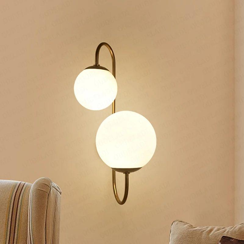 Modern Gold Foyer Wall Lamp - Image 3