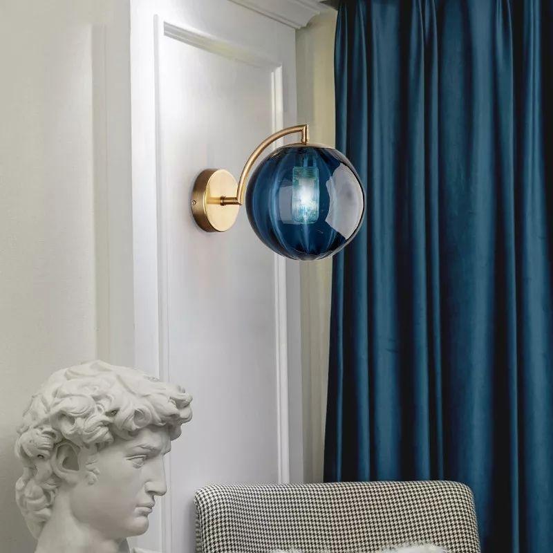 Modern Transparent Glass Ball LED Wall Sconce - Image 5