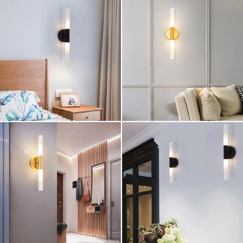 Modern Metal Pipe Up-Down LED Wall Lamp - Image 2
