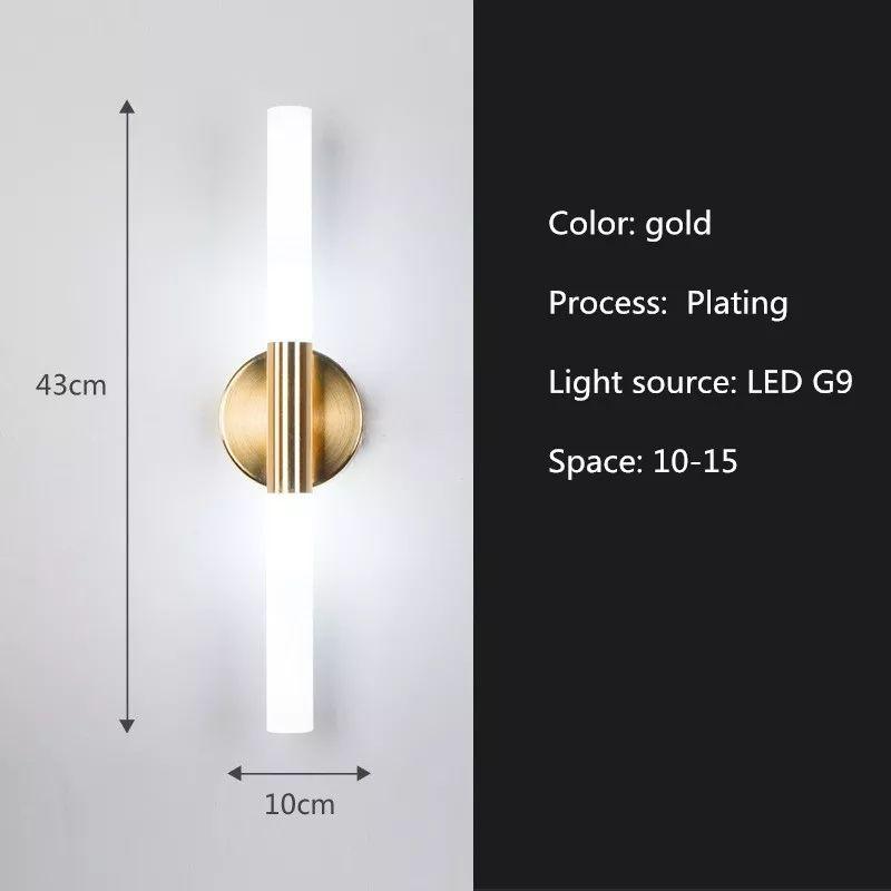 Modern Metal Pipe Up-Down LED Wall Lamp - Image 8
