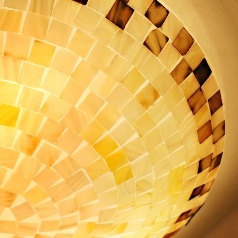 Tiffany Mediterranean Natural Shell Ceiling Light - Image 3